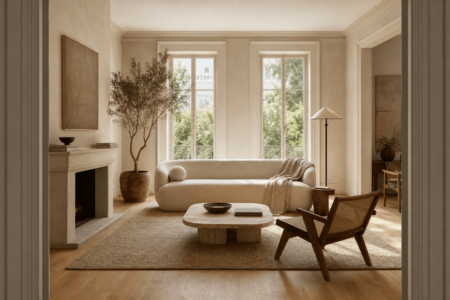 Furniture catalog visualized in a room